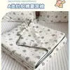Colcha de Verano de Algodón Tejido de Soya Grado A con Dibujos Animados, Lavable a Máquina, Adecuada para Niños y Estudiantes, Colcha de Verano para Dormitorio con Aire Acondicionado, Colcha Delgada