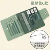 Juego de herramientas para uñas, 7 piezas, venta al por mayor, cortaúñas portátiles para manicura, regalo, impresión, cortaúñas, juego