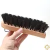 Escova Grande de Cerdas de Cavalo Escova de Limpeza para Interior de Carro Escova Multifuncional de Cerdas Macias para Lavagem de Carro Ferramenta de Remoção de Poeira com Cerdas de Cavalo