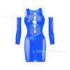 Bolsa de lingerie sexy para comércio exterior europeu e americano saia de quadril rede vazada justa uniforme sexy de manga comprida tentação w530