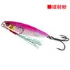 Señuelo de Placa de Hierro Cortada con Patrón de Escamas de Pescado Imitación Estilo Japonés para Lanzamiento Largo, Cebo Artificial Flotante con Lentejuela, Señuelo Ligero para Pesca en Mar, Dirigido a Lobina