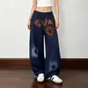 Pantalones de chándal anchos con letras en spray degradado para hombre y mujer, Otoño Invierno, Nuevos, con cordón, holgados, casuales, unisex, deportivos, largos