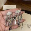 Pendientes de Metal con Lentejuelas y Borlas de Diseño Exclusivo de Gama Alta para Mujer, Moda de Lujo Accesible, Pendientes y Aretes Versátiles Nuevos y de Moda