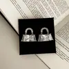 Pendientes Únicos de Diseñador con Circonitas en Forma de Bolso para Mujer, Simples y Elegantes, Modernos y Versátiles