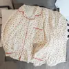 2026 Nuevo Set de Dos Piezas para Niñas Popular de Algodón Nube Dulce Pijama de Manga Larga y Pantalón Largo Ropa para el Hogar