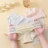 Ropa interior de algodón para bebé grado A, algodón puro para mujer, refuerzo antibacteriano, transpirable, de cintura media, que se ajusta a la cadera, linda, para niñas jóvenes y estudiantes, calzones tipo triángulo