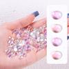 Light luxo gato olho unha broca conjunto completo de tridimensional 3D flash gelo através de unhas broca europeia de vidro unhas joias atacado