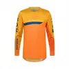 Roupas Esportivas ao Ar Livre Ciclismo Masculino Camiseta de Manga Longa Top Cabeça de Raposa Fox Roupas de Downhill Respirável Roupas de Motocicleta Off-Road