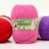 Bola de lã de bebê fio médio algodão leite DIY feito à mão bolsa tecida veludo branco de ovo gancho de crochê chinelos lã