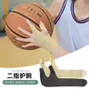 Protetor de pulso de Velcro fino de dois dedos respirável ajustável suporte fixo protetor de dedo para esportes protetor de pulso