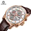 Relógio Aliexpress Movimento Multifuncional Cronógrafo Relógio Masculino Moda Relógio de Negócios Calendário Luminoso À Prova d'Água Relógio de Quartzo