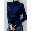Elegante suéter gris con cuello en V estilo francés para mujer, nuevo modelo otoño/invierno 2026, se puede usar como capa exterior o como capa base, top de punto