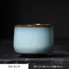 Taza Maestra Oficial de Horno Taza Individual para Cata de Té Fondo de Moneda de Cobre Taza de Té para el Hogar Cerámica Taza de Té de Regalo Juego de Té Porcelana de Horno Ru
