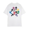 Estilo Novo de Verão 2026 Transfronteiriço Camiseta de Manga Curta com Estampa de Cruz Estilo Casal Dropshipping