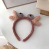 Diadema Especial para Lavar la Cara, Diadema Divertida de Otoño e Invierno con Diseño de Oso Lindo, Cinta para el Pelo, Horquilla, Accesorios para el Pelo, Tocado de Felpa
