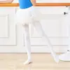 Fabricante de Medias de Baile al por Mayor Primavera y Verano Finas 80D Terciopelo Niñas Medias de Ballet Calcetines Blancos