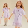 HelloKitty Hello Kitty Vestido Camiseta Nuevo de Verano para Niñas 2025 Nuevo Vestido Dulce
