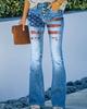 BD 01 260g sarga para mujer estampado imitación jeans AliExpress ebay comercio exterior europeo y americano pantalones casuales delgados