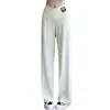 Pantalones de maternidad para primavera y otoño, de tiro bajo, cómodos, no apretados, nuevos 2026, pantalones largos casuales rectos de pierna ancha