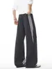 Coleção Outono 2026: Calça de Moletom Reta com Três Listras, Corte na Parede Sem Sombra, Tamanhos M-5XL, HK26967-Especial P35
