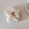Goma para el pelo de malla con perlas estilo francés para mujer, Goma para el pelo de alta gama, Anillo para moño, Diadema, Cuerda para el pelo, Adorno para el pelo
