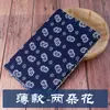 Tecido de Algodão Estampado Azul Wuzhen, Algodão Puro, Tecido Estilo Chinês Azul e Branco, Imitação Batik, Toalha de Mesa Estilo Étnico Espessada, Retalhos de Tecido Floral
