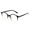 8173 Gafas de Montura Lisa Tr90 Marrón Frío Xiaohongshu Montura Redonda de Moda de Alta Gama para Mujer Montura para Gafas de Miopía para Hombre