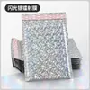 Venta al por mayor del fabricante Envíos en stock Bolsas de burbujas con película de aluminio, Versión engrosada para ropa, Bolsas de burbujas láser coloridas, doradas y plateadas