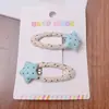 Nuevos pasadores BB de lunares y forma de estrella para primavera y verano, pasadores frescos y lindos para niñas, accesorios para el cabello para flecos y patillas