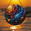 Colgante Acrílico Temu Producto Nuevo Transfronterizo Estilo Bohemio Interior Exterior Decoración Colorida Placa Redonda Acrílica