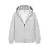 Sudadera con capucha estilo americano azul marino intenso con estampado de letras para hombre, chaqueta con cremallera de primavera y otoño para pareja, marca de moda