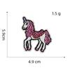 Nuevo Parche de Tela de Niña de Dibujos Animados Rosa Muñeca Etiqueta Bordada por Computadora Parche de Bordado Parche con Agujero Accesorios para Ropa Venta al por Mayor