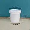 Balde de plástico de 0,5 litro 1 litro quilograma balde para alimentos balde para molho balde para geleia balde para temperos balde de embalagem para tinta balde de amostra