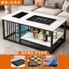 Mesa de Té Kung Fu Sencilla para Oficina, Mesa de Té Estilo Chino para Espacios Pequeños, Uso en Sala de Estar y Hogar, Mesa Integrada con Preparación Automática de Té