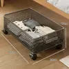 Caja de almacenamiento de juguetes con forma de cerdo para uso doméstico, contenedor de almacenamiento de bloques de construcción para niños, cesta de almacenamiento de juguetes de gran capacidad debajo del mueble de TV