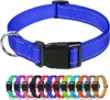 Collar para mascotas collar para gatos perro grande ajustable a prueba de explosiones reflectante tejido al por mayor de fábrica fuente collar para perros