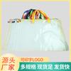 Bolsa de Documentos Transparente con Cremallera Transfronteriza Malla de PVC Bolsa de Almacenamiento de Obras de Arte para Pintura A3 Bolsa de Arte Personalizada