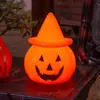 Decoraciones de Halloween Calabaza Diablo Luminosa Linterna Fiesta Atmósfera de Terror Accesorios Luz Nocturna Adornos de Escritorio