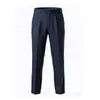 Calça social masculina lavável à máquina, nova coleção outono 2026, calça social formal profissional casual azul marinho com bom caimento