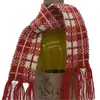 Bufanda pequeña decorativa de lana nueva tejida para botellas de vino tinto y cerveza, accesorios para bodegas y juguetes, bufanda decorativa al por mayor