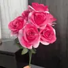 Paquete de 9 Rosas Holandesas Flores Artificiales Decoración del Hogar Flores Cascada de Rosas Cruz de Rosas para Pared Suministro Transfronterizo Flores Artificiales