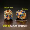 Accesorios de oro de 18k chapado, no se decoloran, color oro arena, accesorios con cuentas, materiales para manualidades, cuentas espaciadoras color oro arena, cuentas para pulseras, accesorios para joyería