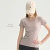 Top de Yoga de Manga Curta Sem Costura para Pilates e Yoga Feminino, Verão Fino Justo Fitness, Camiseta Esportiva para Corrida
