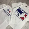Camiseta Redonda de Manga Corta con Estampado de Graffiti en Inglés 2026 Top Versátil Estilo Casual Top de Algodón Más Vendido