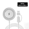 Cargador Inalámbrico Magnético Apple Magsafe AplicABLE Transfronterizo Cargador Inalámbrico 15W Cableado Dos en Uno Carga Inalámbrica