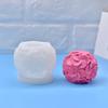 Molde de Silicone em Forma Esférica de Trevo de Quatro Folhas Molde de Silicone para Sabonete Fondant DIY Molde para Vela