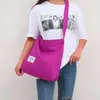 Bolsa de Lona Literaria Transfronteriza Moderna para Mujer Simple de Gran Capacidad Portátil para Hombro Cruzada Tote Personalizada Bolsa León Ling