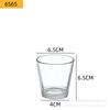 Vela de aromaterapia DIY Copo transparente simples castiçal de vidro caseiro Copo copo vazio decoração de fragrância doméstica