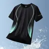 Camiseta de manga corta de secado rápido para comercio exterior transfronterizo, para hombres jóvenes, holgada y transpirable, adecuada para fitness, correr y deportes, edición Copa del Mundo