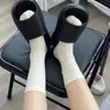 Meias Largas Xiaohongshu Meias para Gestantes Meias Masculinas Femininas Meia-panturrilha Meias 100% Algodão Primavera Outono Todas as Estações Moda Ins Cor Sólida Preto Branco Meias Largas